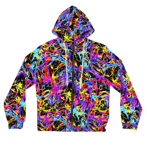Spectrum Shockwave on a Women's Full-Zip Hoodie