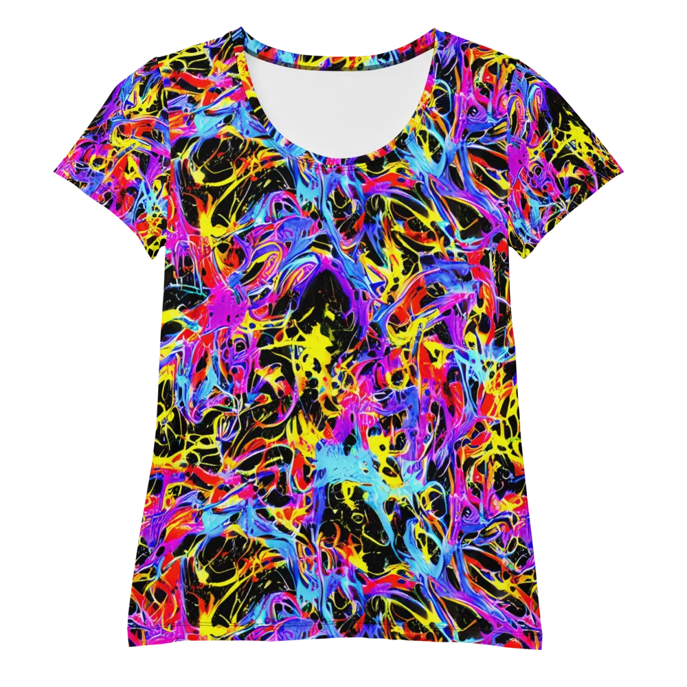 Spectrum Shockwave on Women's Athletic T-Shirt — Front