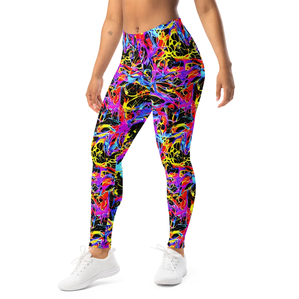 Spectrum Shockwave on Leggings — Left Front