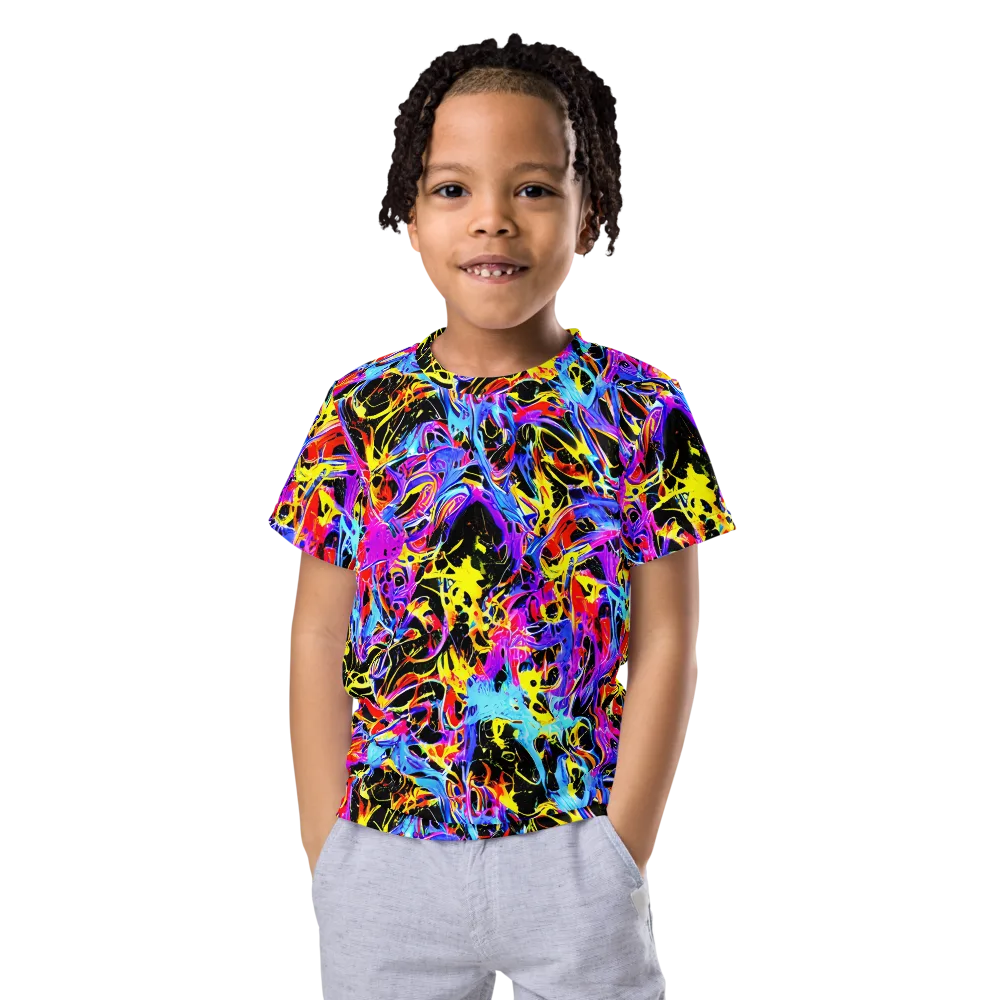 Spectrum Shockwave on Kids Crew Neck T-Shirt — Front