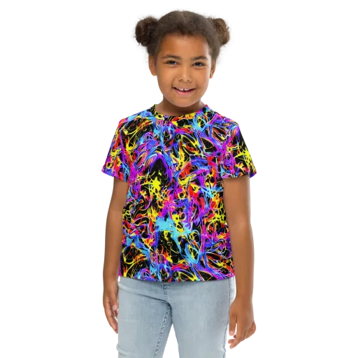Spectrum Shockwave on a Kids Crew Neck T-Shirt