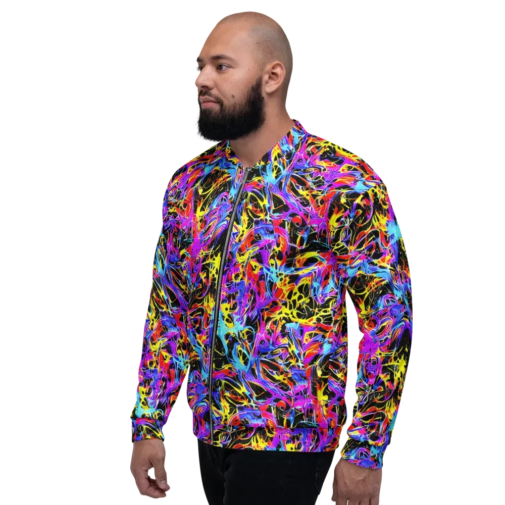 Spectrum Shockwave on Bomber Jacket — Left
