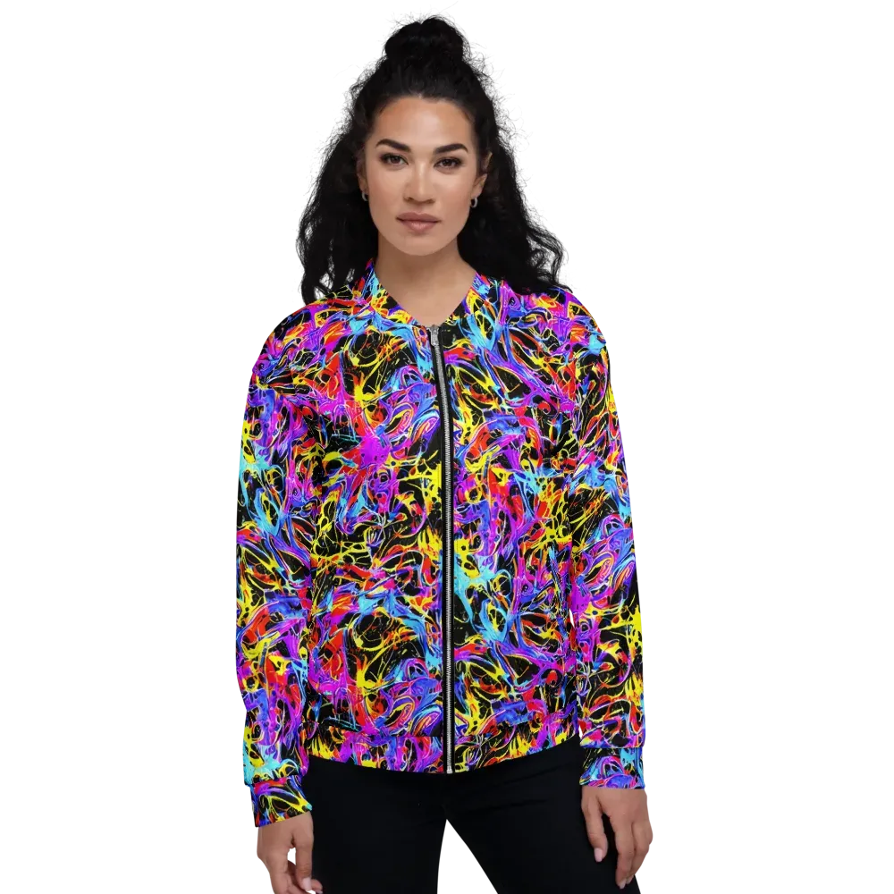 Spectrum Shockwave on Bomber Jacket — Front