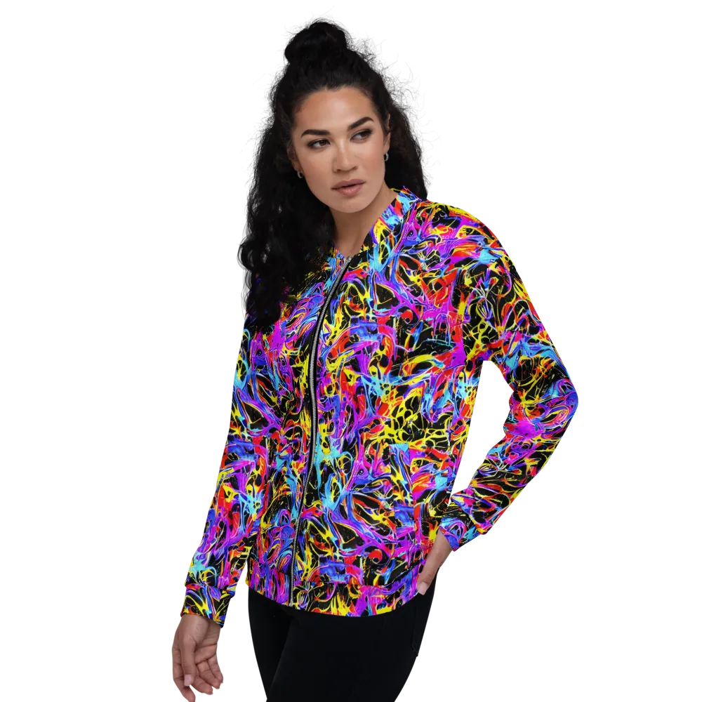 Spectrum Shockwave on Bomber Jacket — Left