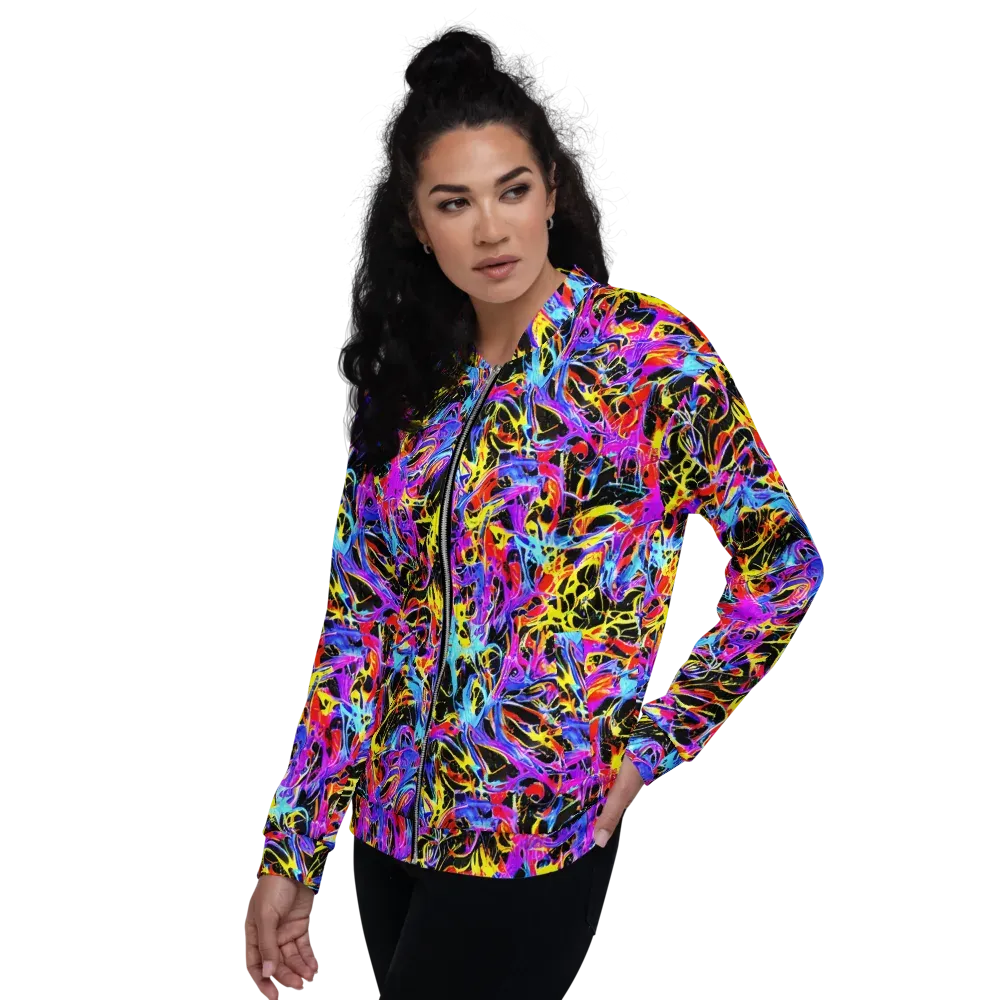Spectrum Shockwave on Bomber Jacket — Left