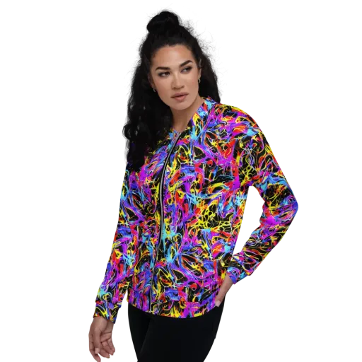 Spectrum Shockwave on a Bomber Jacket