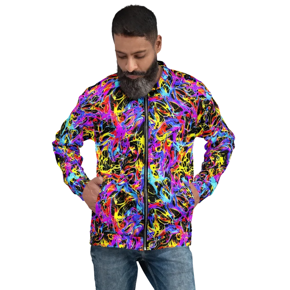 Spectrum Shockwave on Bomber Jacket — Front
