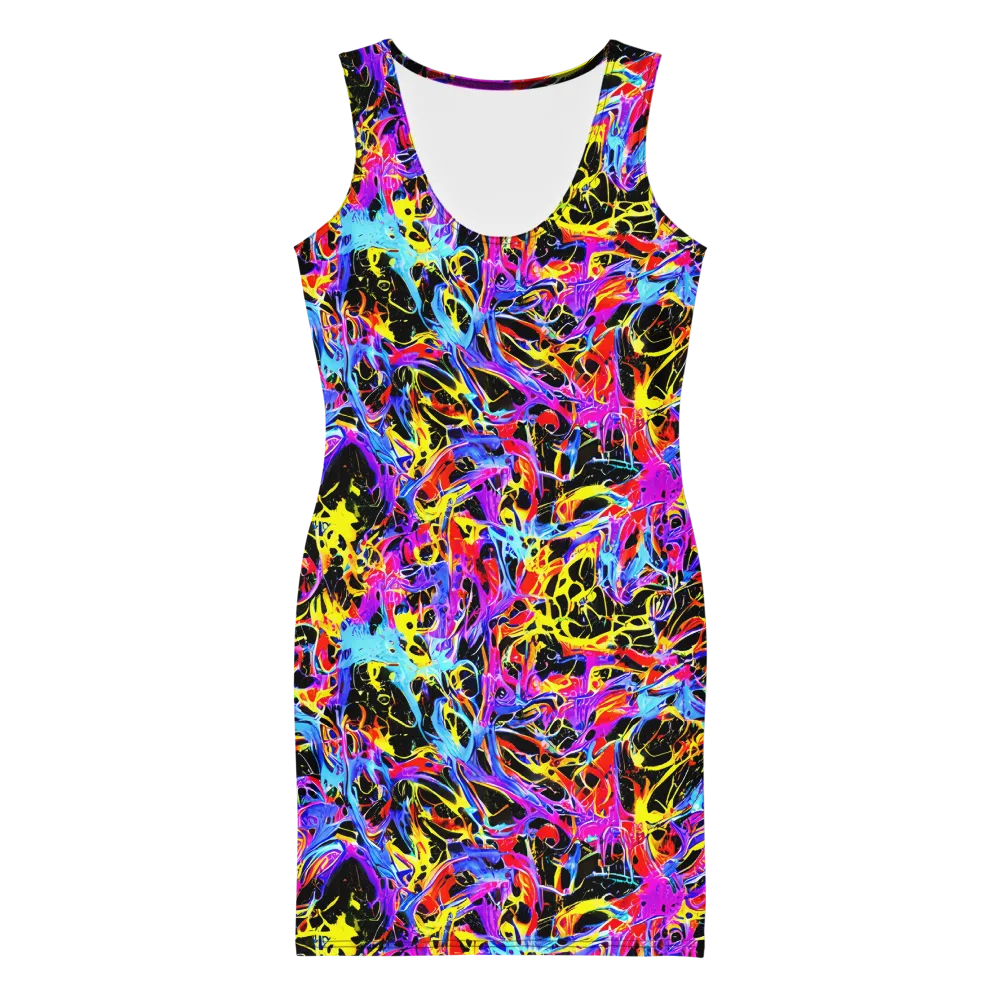 Spectrum Shockwave on Bodycon Dress — Front