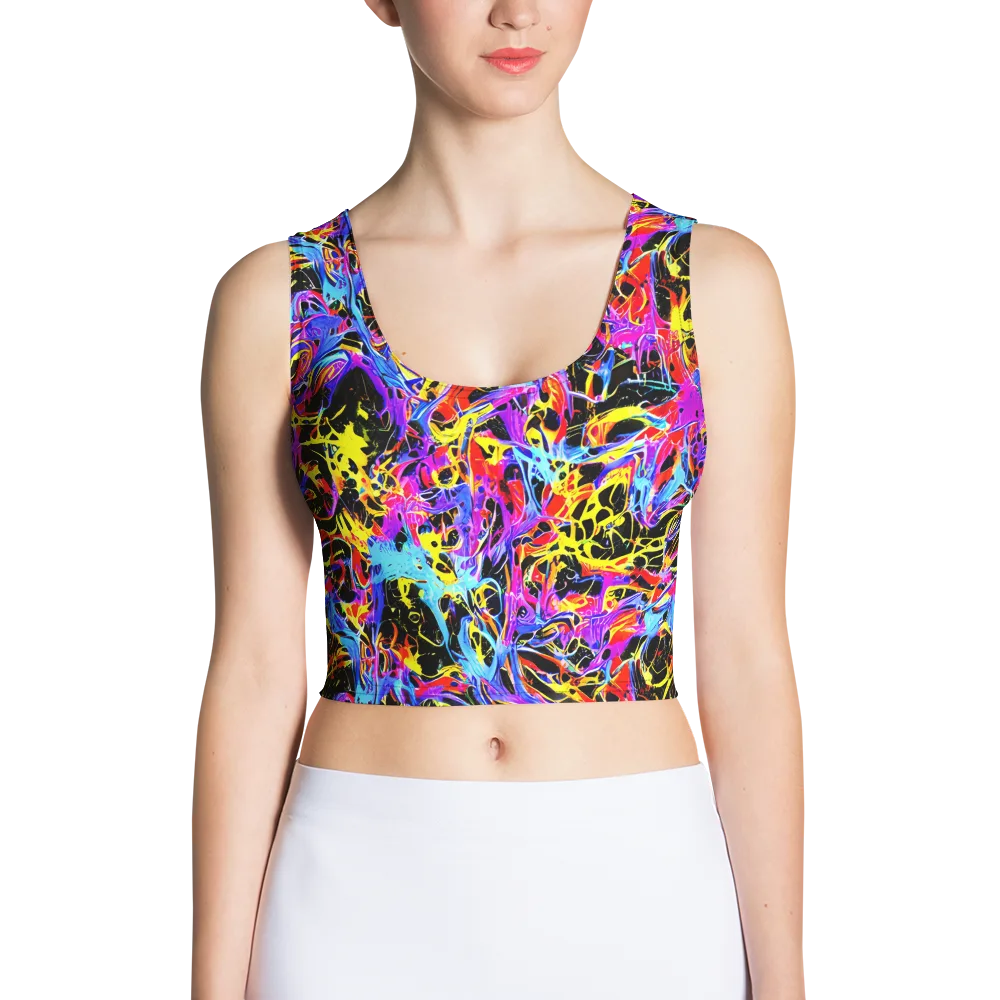 Spectrum Shockwave on Crop Top — Front