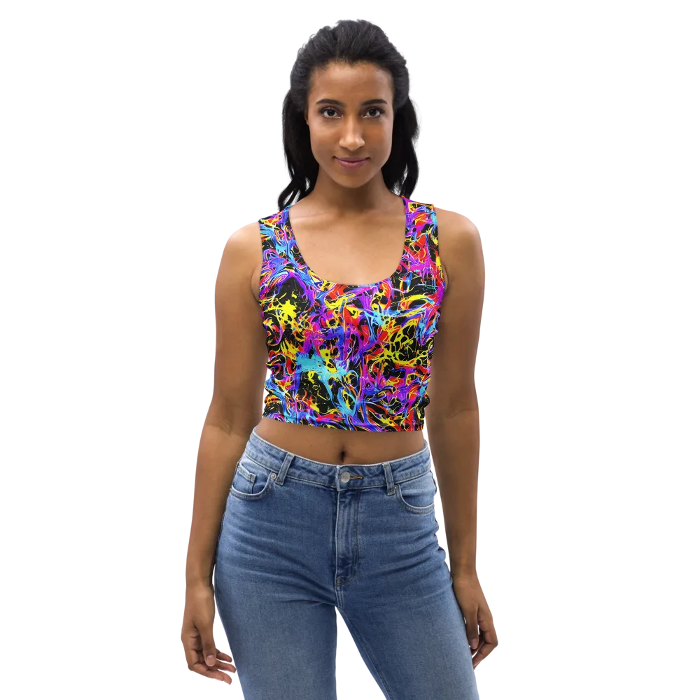 Spectrum Shockwave on Crop Top — Front