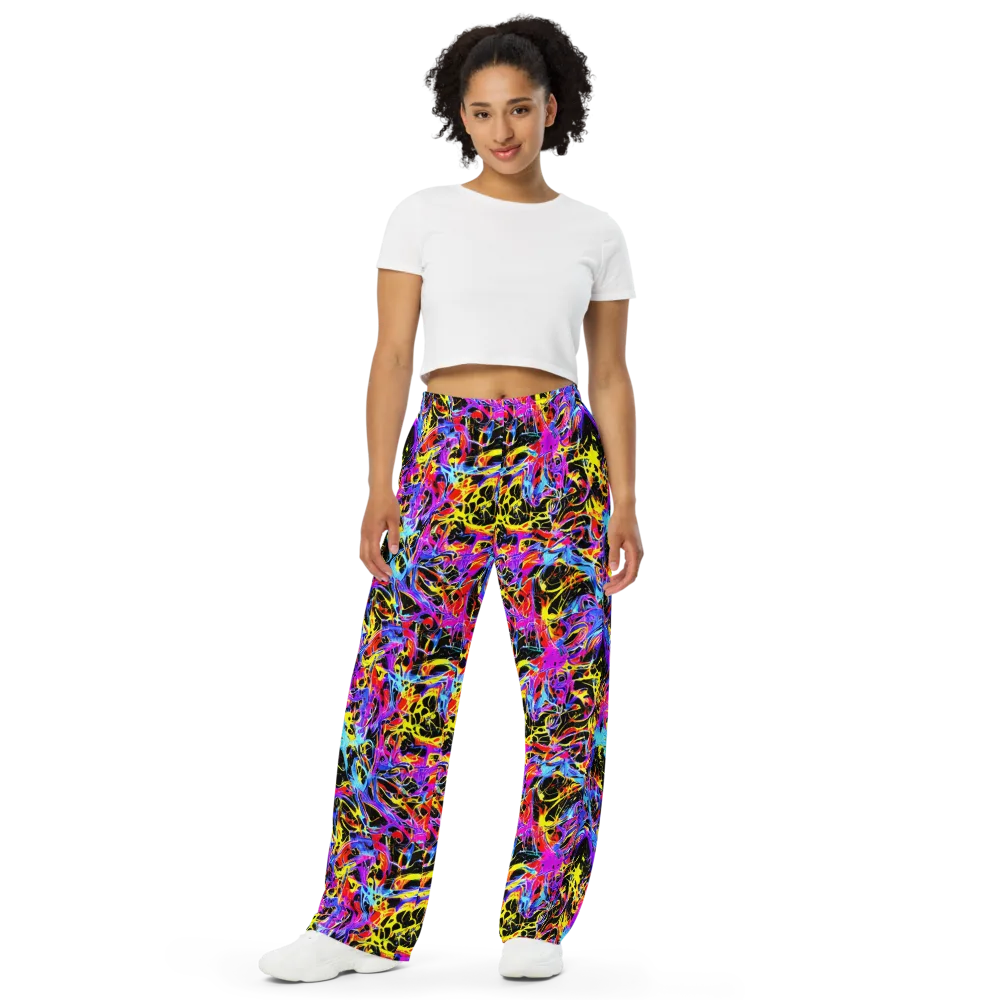 Spectrum Shockwave on Wide-Leg Pants — Front