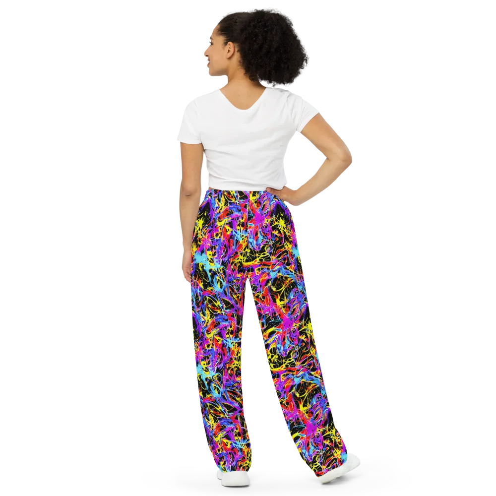 Spectrum Shockwave on Wide-Leg Pants — Back