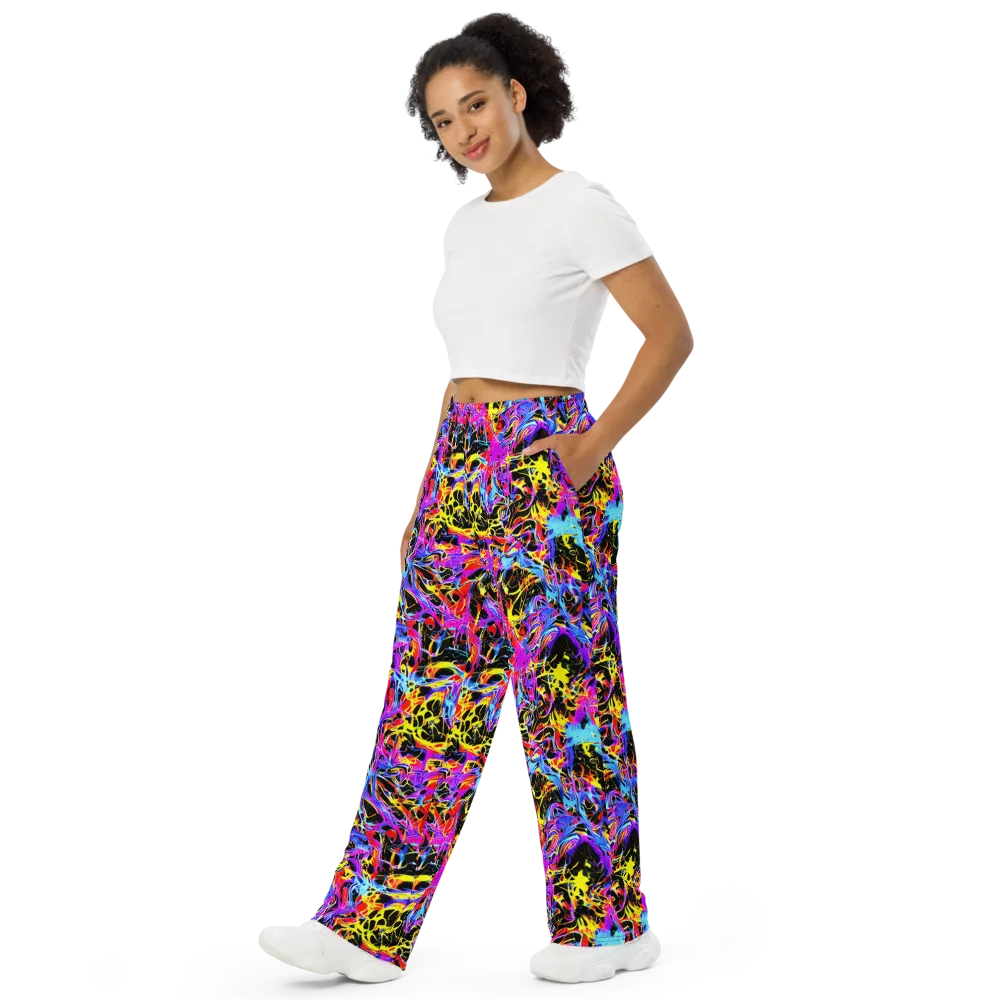 Spectrum Shockwave on Wide-Leg Pants — Left Front