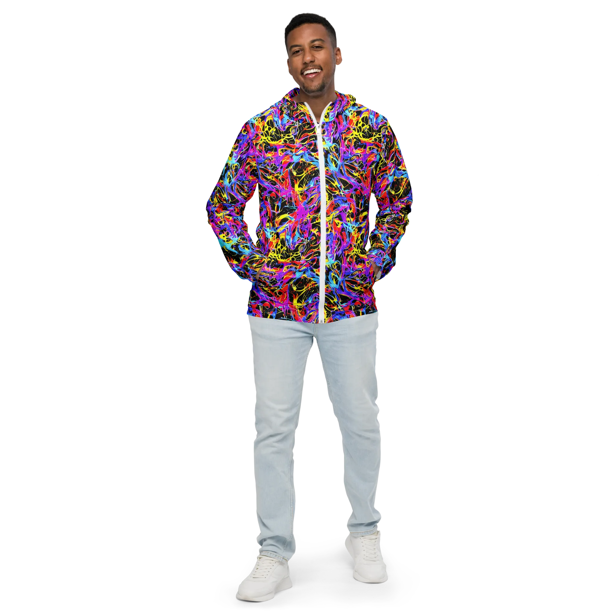 Spectrum Shockwave on Men's Windbreaker — Front