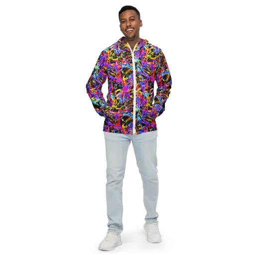 Spectrum Shockwave on a Men's Windbreaker