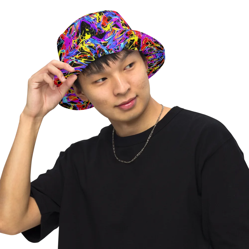 Spectrum Shockwave on Reversible Bucket Hat — Front Inside