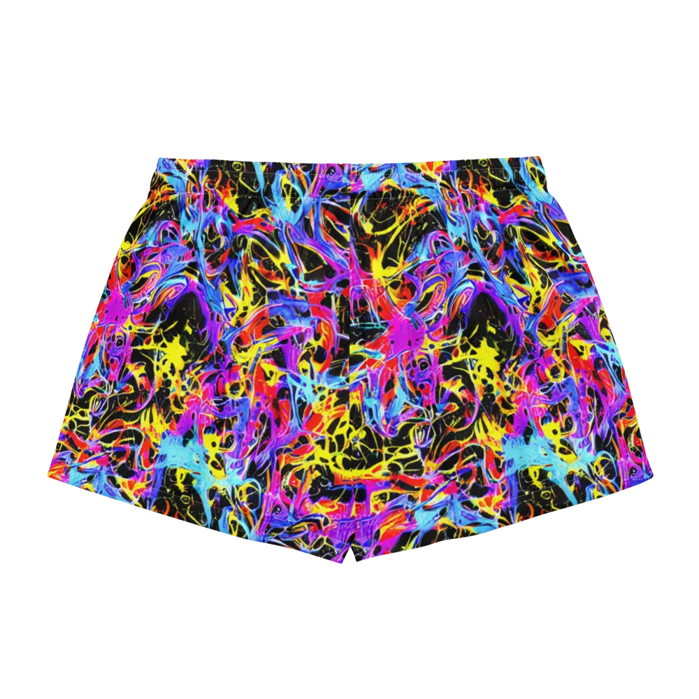 Spectrum Shockwave on Women's Pajama Shorts — Back