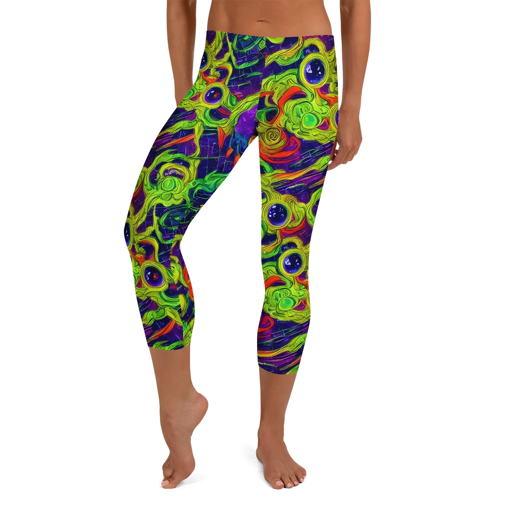 Infinite Arcade on Capri Leggings — Front