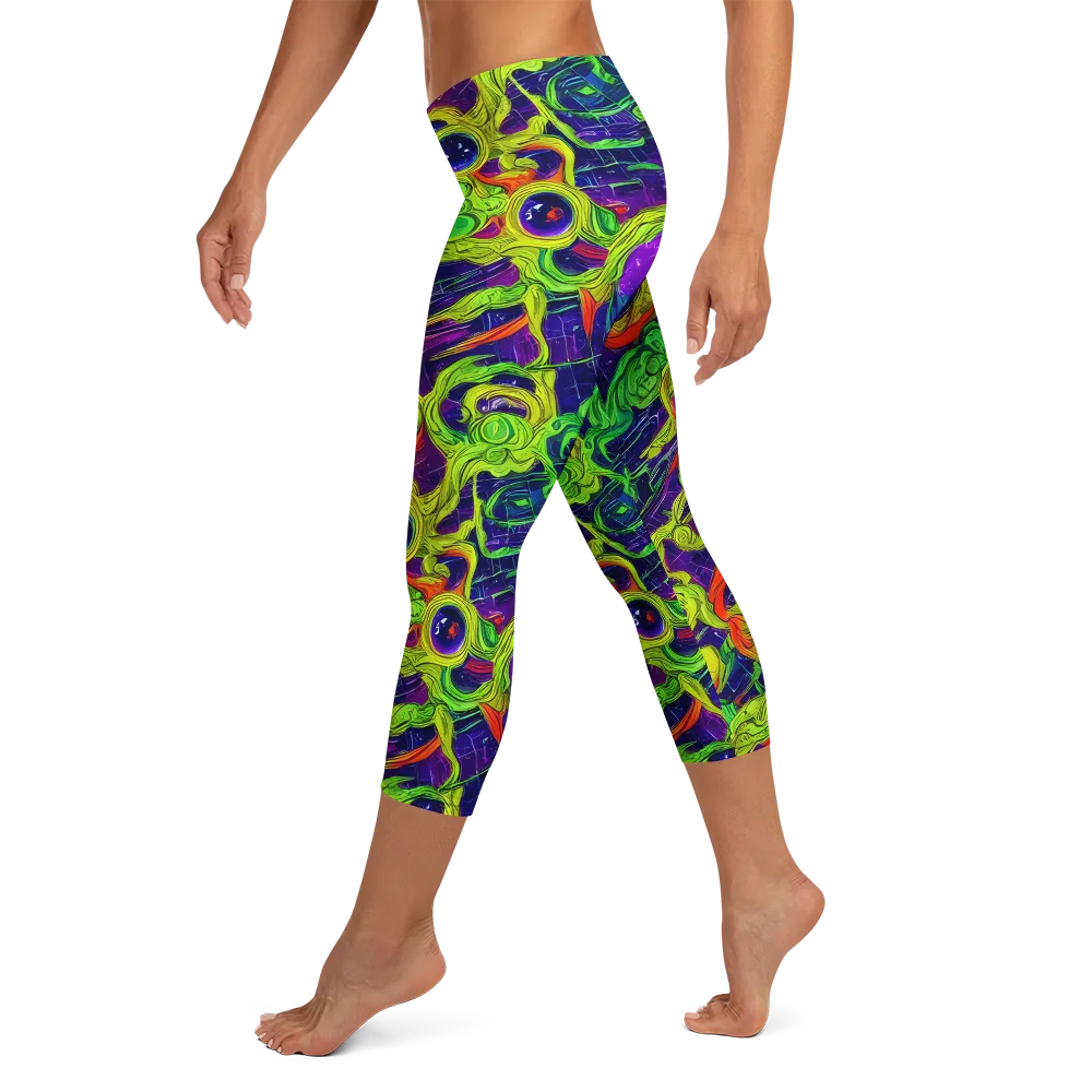Infinite Arcade on Capri Leggings — Left
