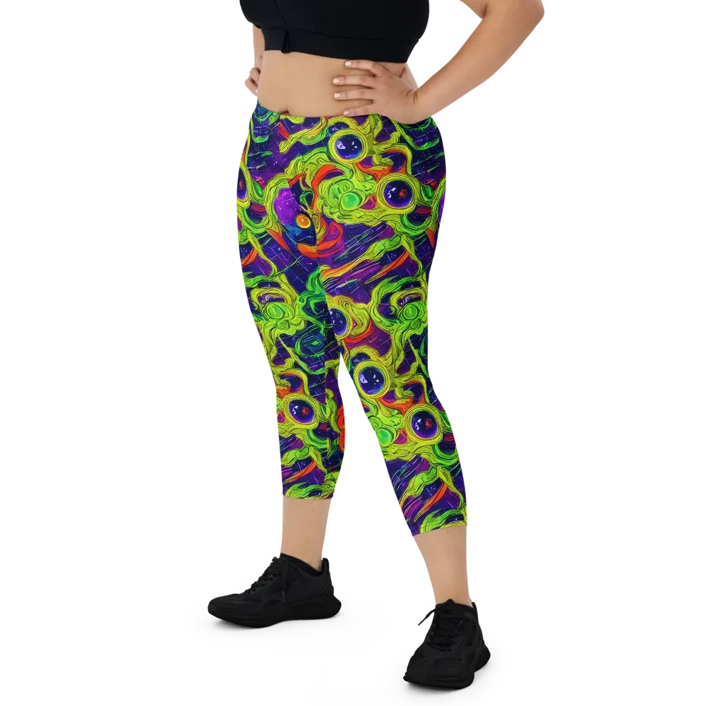 Infinite Arcade on Capri Leggings — Front