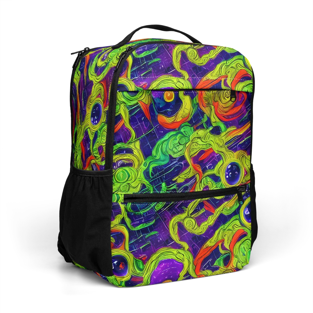 Infinite Arcade on Utility Backpack — Right Front