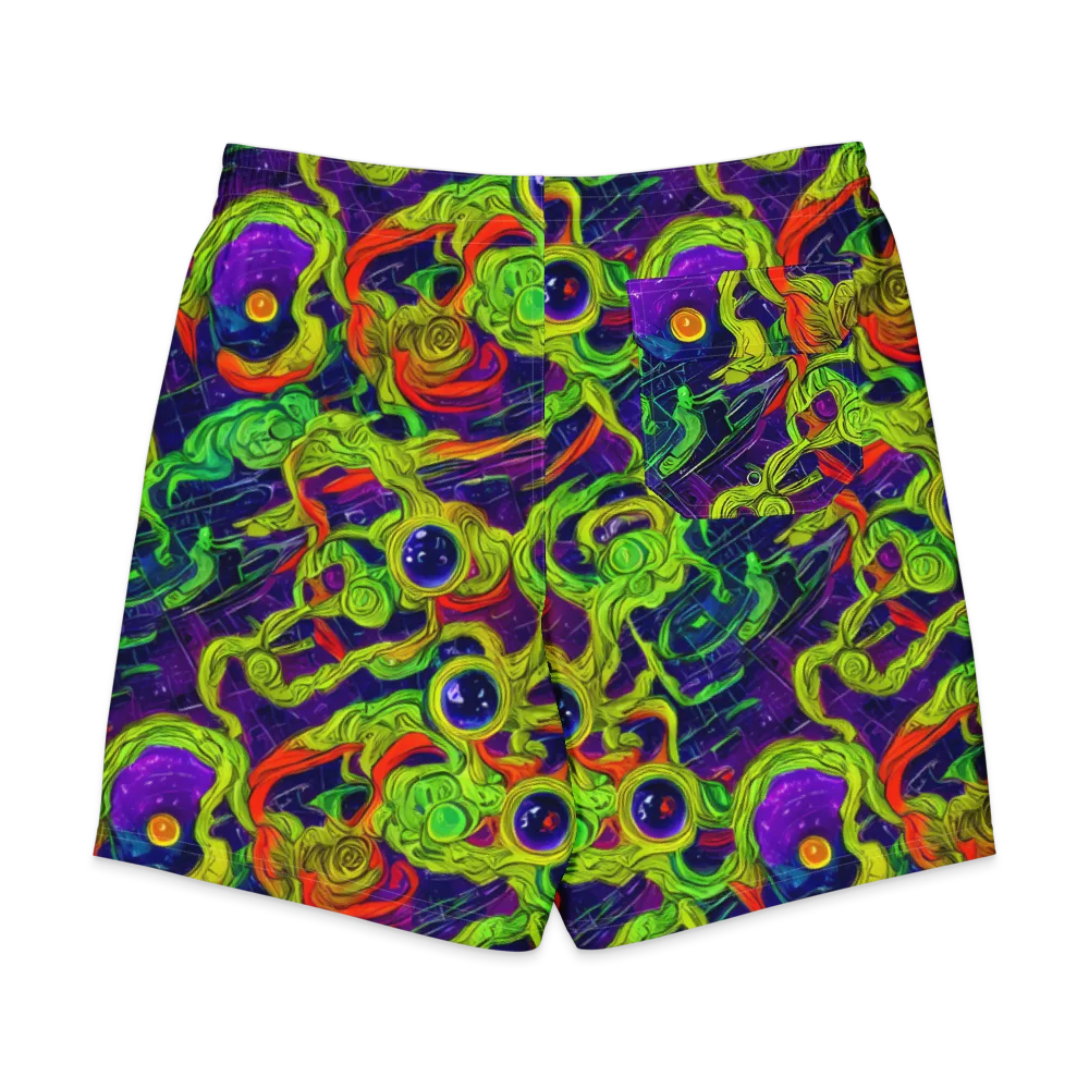Infinite Arcade on Men's Board Shorts — Back