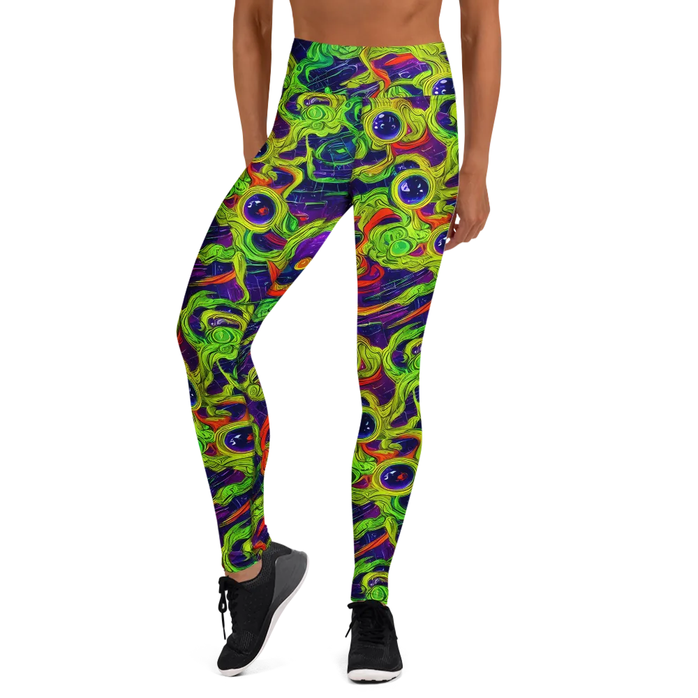 Infinite Arcade on Yoga Leggings — Front