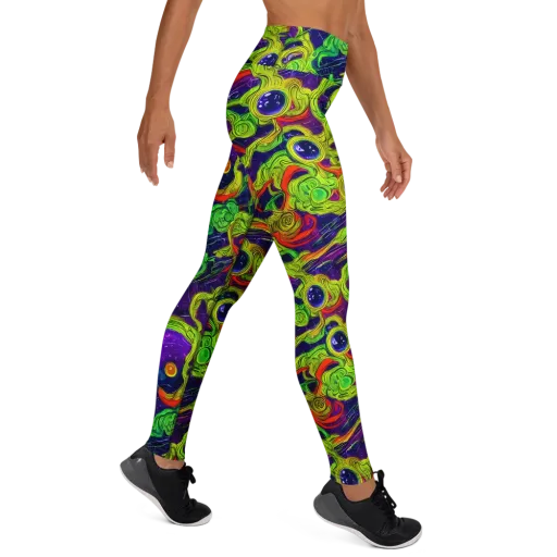 Infinite Arcade on a Yoga Leggings
