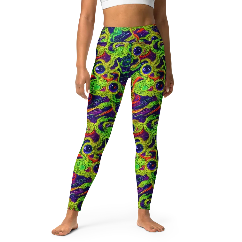Infinite Arcade on Yoga Leggings — Front