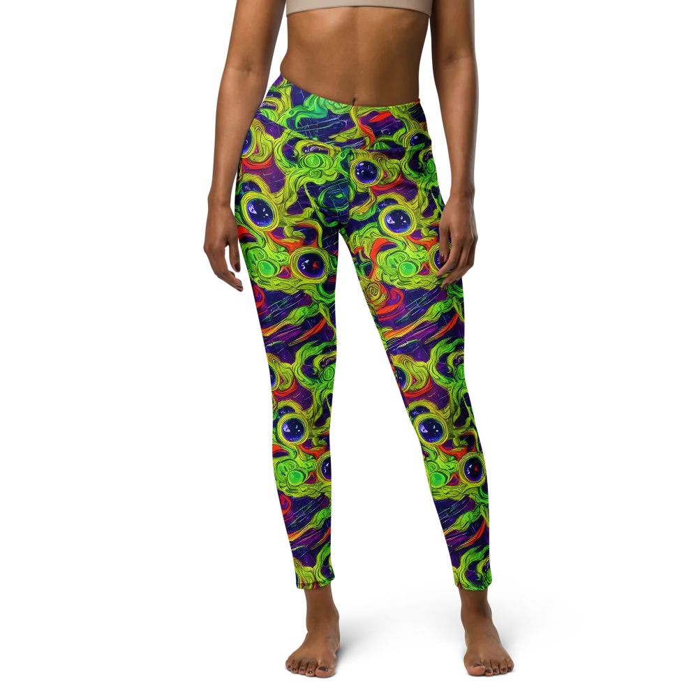 Infinite Arcade on Yoga Leggings — Front