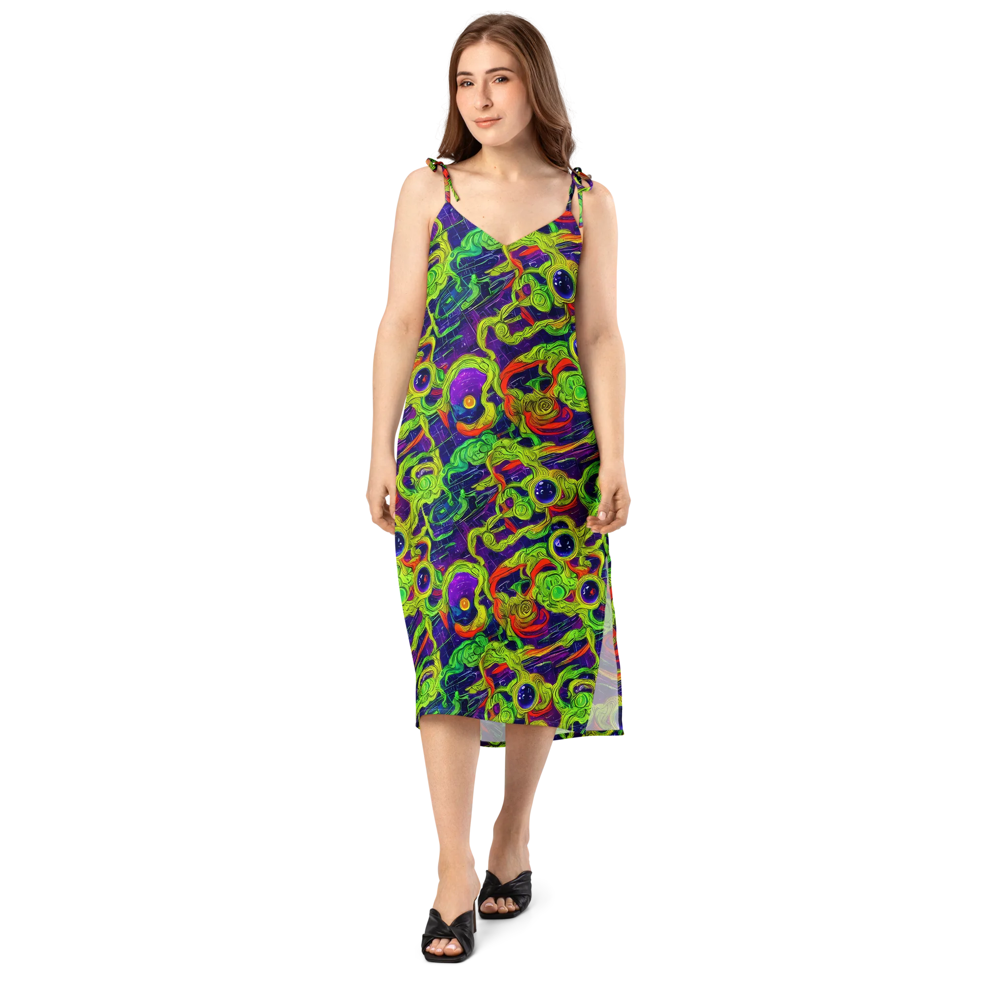 Infinite Arcade on Slip Dress — Front