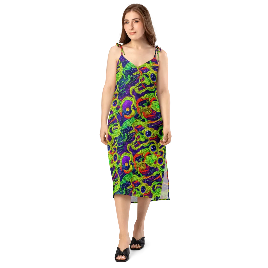 Infinite Arcade on Slip Dress — Front