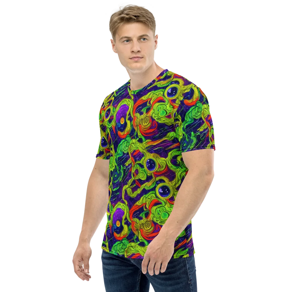 Infinite Arcade on Men's Crew Neck T-Shirt — Left