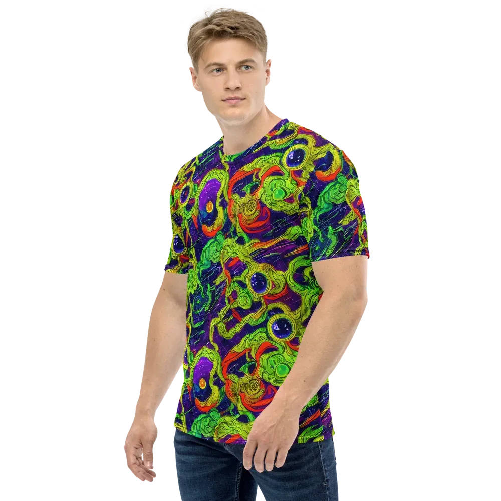 Infinite Arcade on Men's Crew Neck T-Shirt — Left