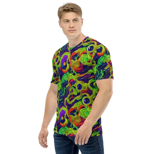 Infinite Arcade on a Men's Crew Neck T-Shirt