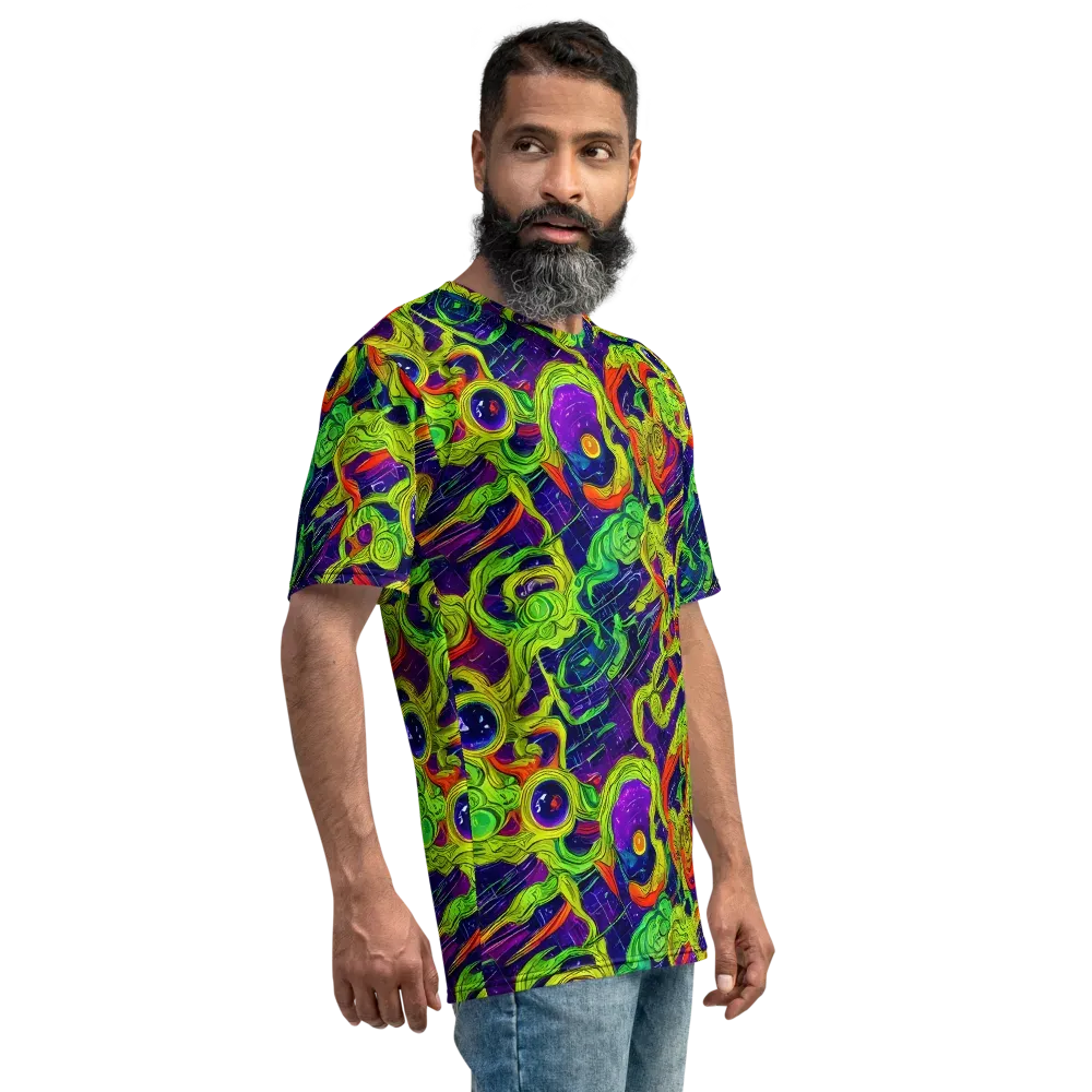 Infinite Arcade on Men's Crew Neck T-Shirt — Right