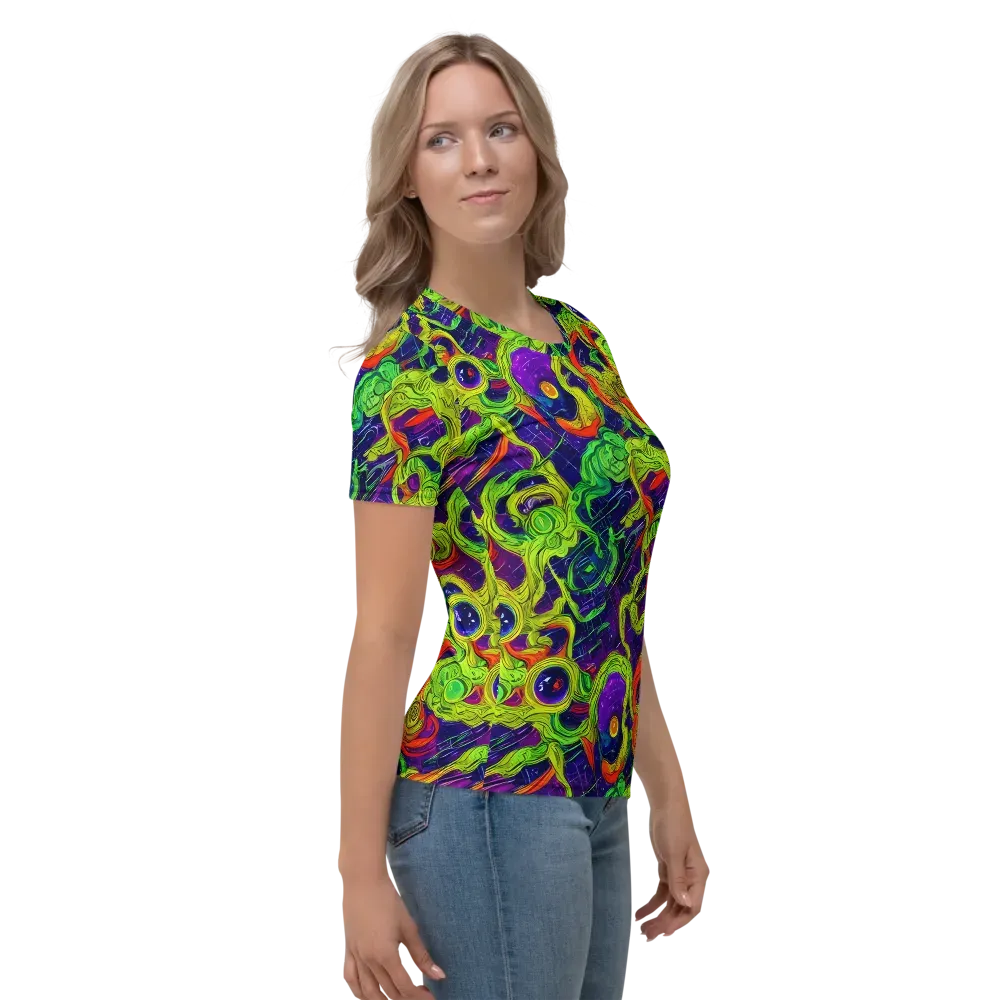 Infinite Arcade on Women's Crew Neck T-Shirt — Right