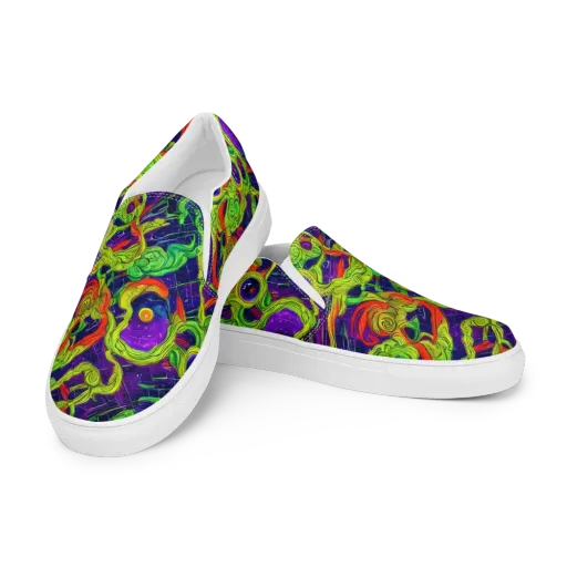 Infinite Arcade on a Men's Slip-On Canvas Shoes