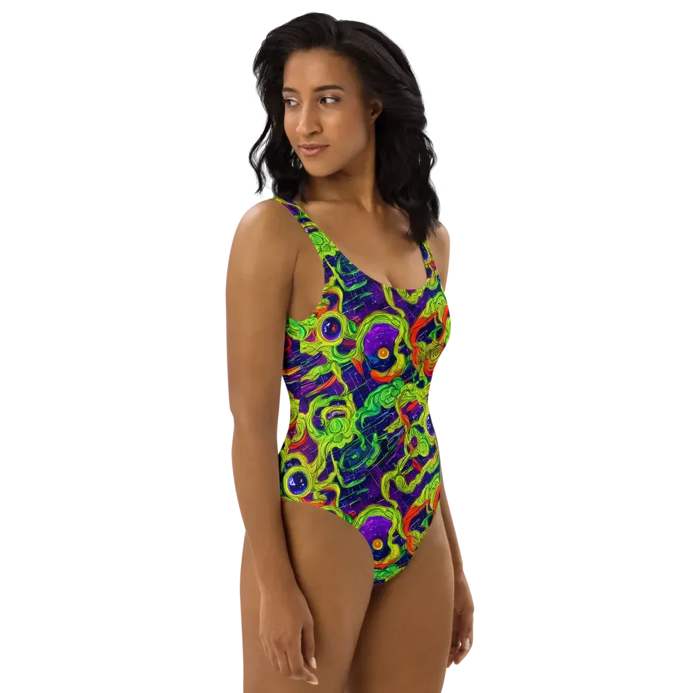 Infinite Arcade on One-Piece Swimsuit — Right