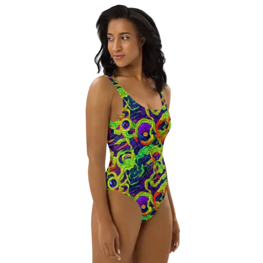 Infinite Arcade on a One-Piece Swimsuit