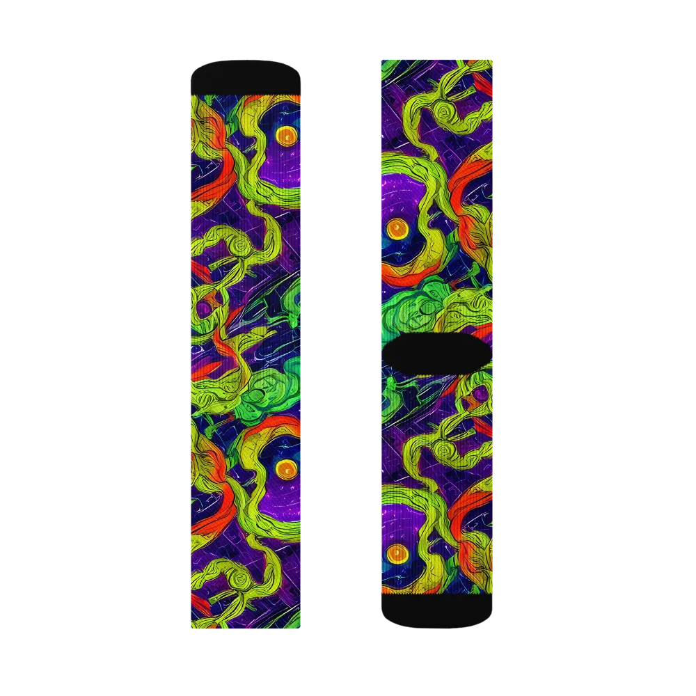 Infinite Arcade on Socks — Left Sock