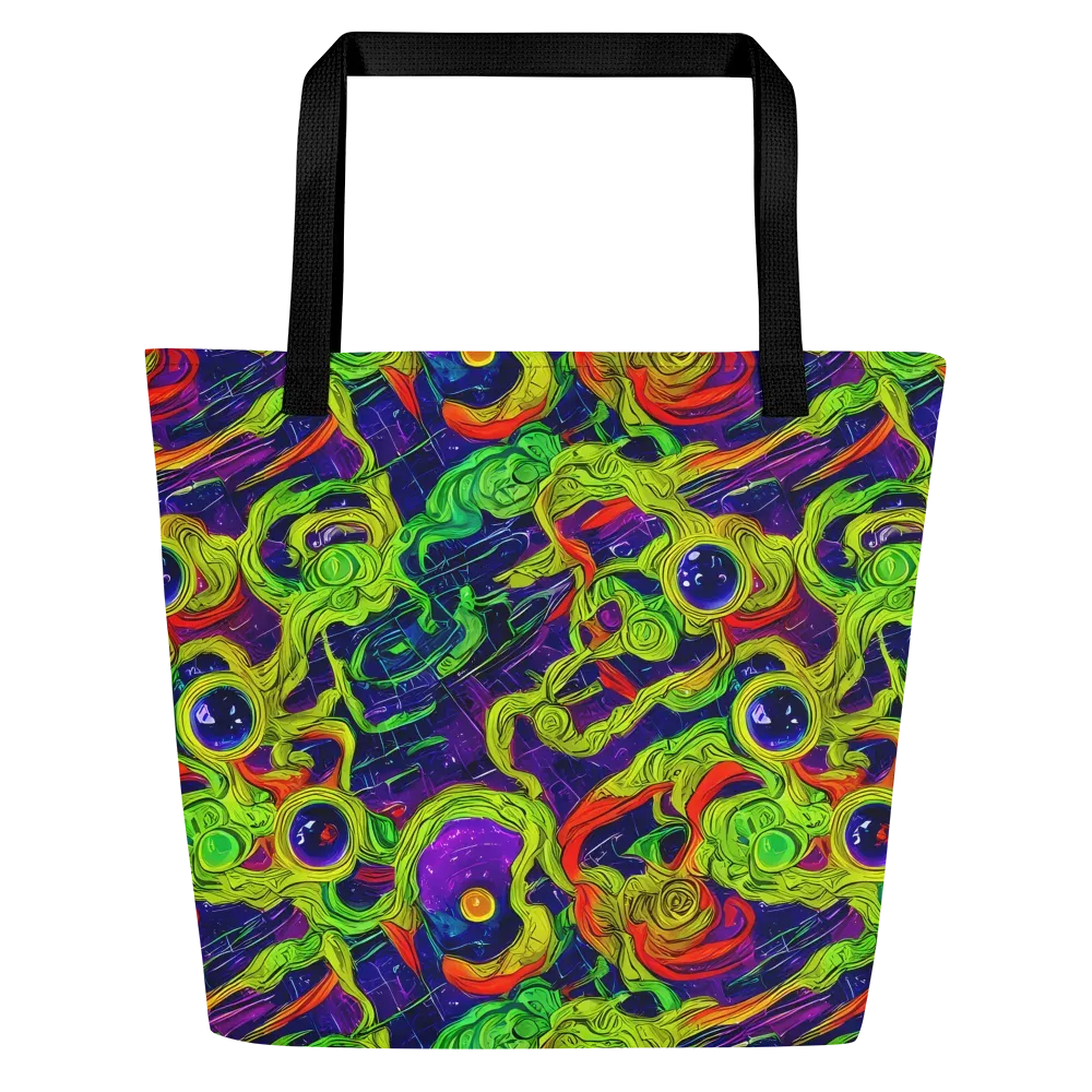 Infinite Arcade on Large Tote Bag W/ Pocket — Front