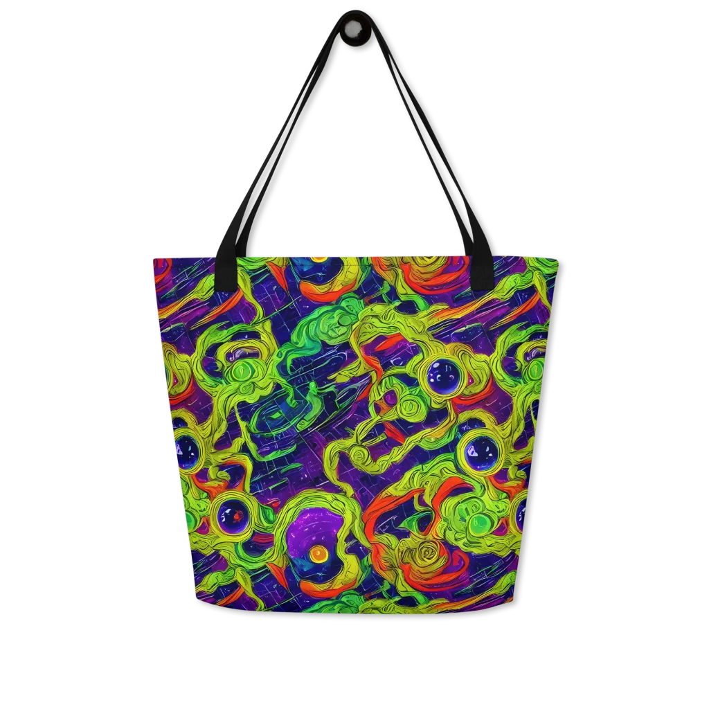 Infinite Arcade on Large Tote Bag W/ Pocket — Front