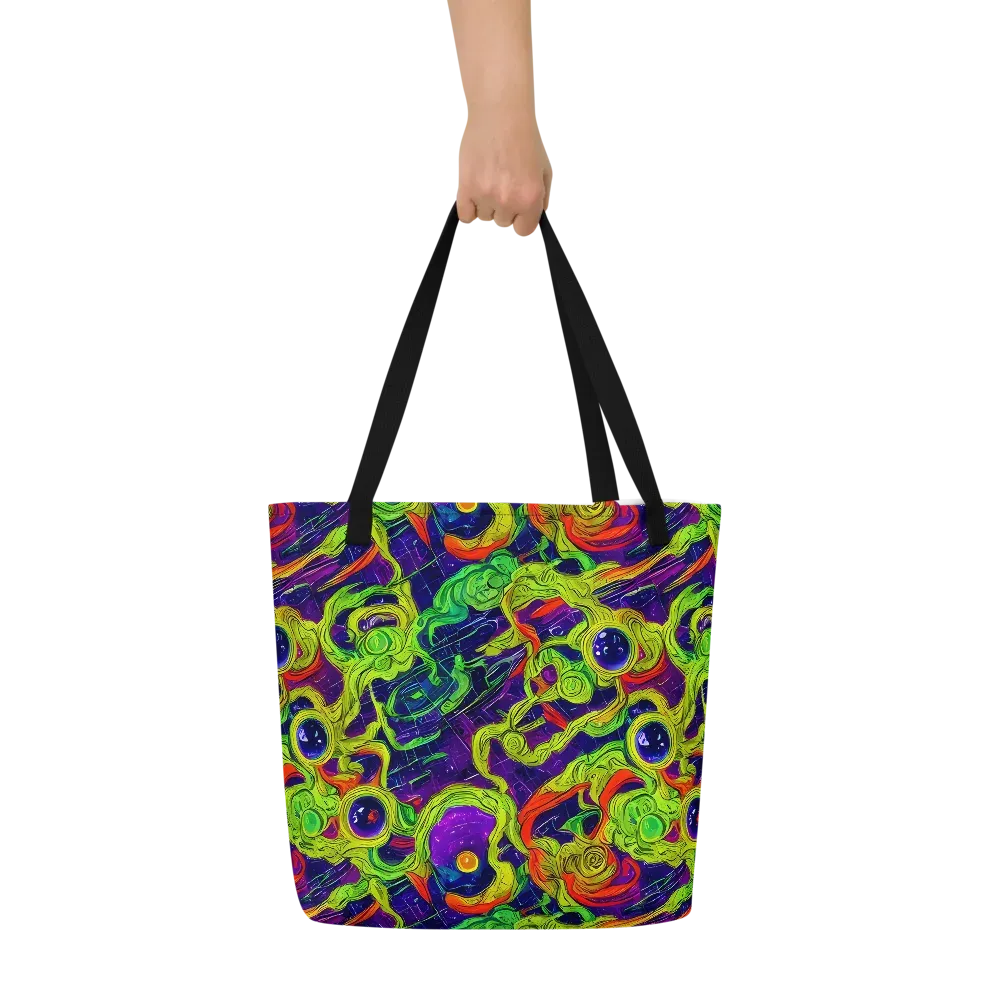 Infinite Arcade on Large Tote Bag W/ Pocket — Front
