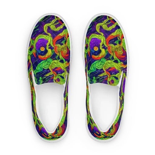 Infinite Arcade on a Women's Slip-On Canvas Shoes