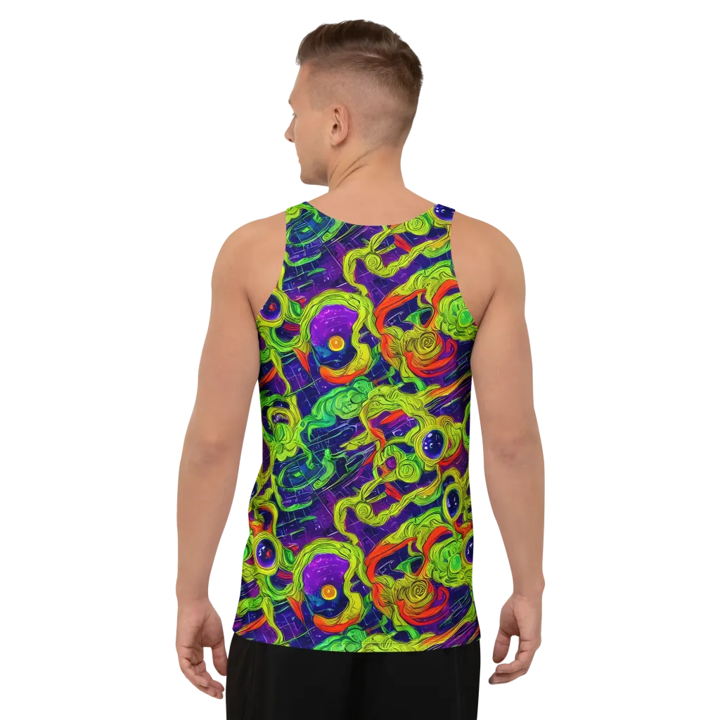 Infinite Arcade on Men's Tank Top — Back