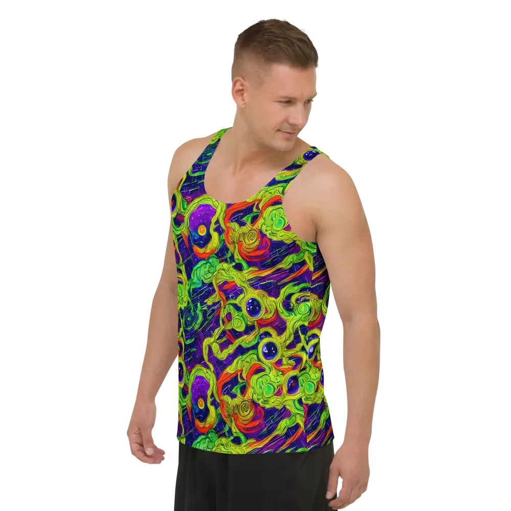 Infinite Arcade on Men's Tank Top — Left Front