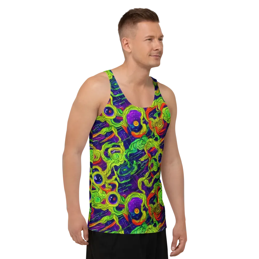 Infinite Arcade on Men's Tank Top — Right Front