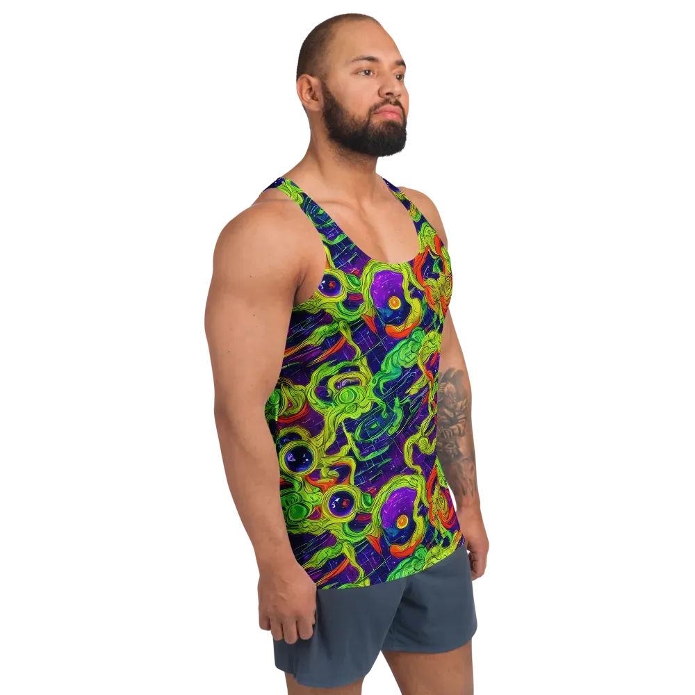 Infinite Arcade on Men's Tank Top — Right Front