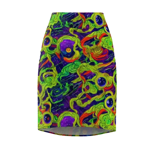 Infinite Arcade on a Pencil Skirt